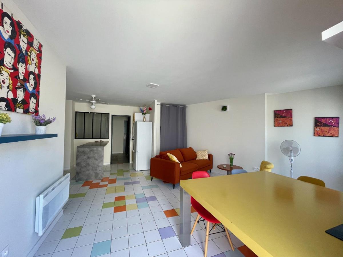 Appart Pop-Art Proche Autoroute, Plages Et Attractions, Wifi - Tv, Deco Stylee, Calme Bessan Экстерьер фото